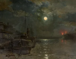 Clair de lune sur le Tyne